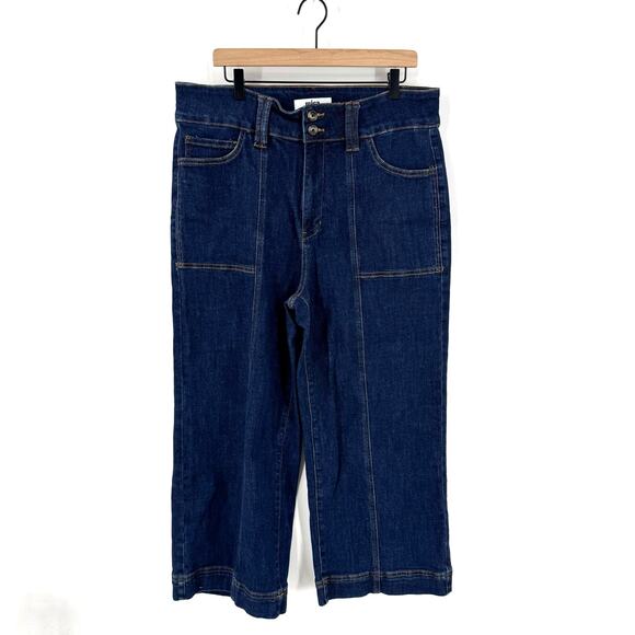 Boutique Mica High Rise Wide Leg Cropped Jeans Dark Wash Women’s 16W Approx - Picture 1 of 7